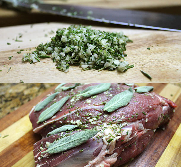 Herbs-minced-and-meat-prepped-for-wrapping