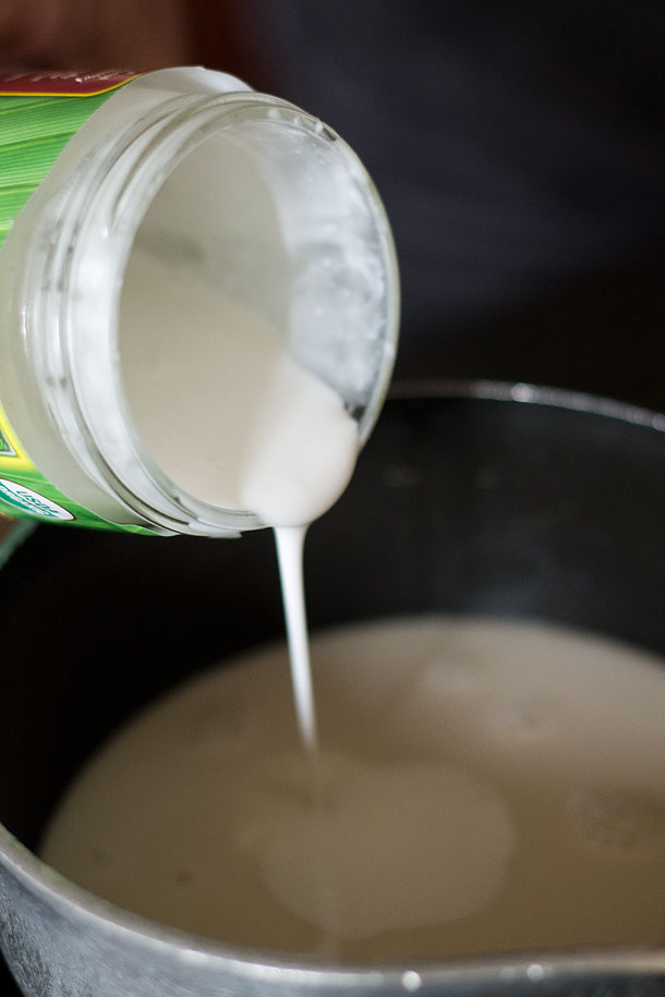 Pouring-coconut-milk