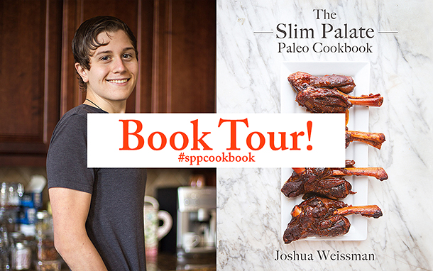 Joshua Weissman of Slim Palate is going on a book tour for his new newly released cookbook!