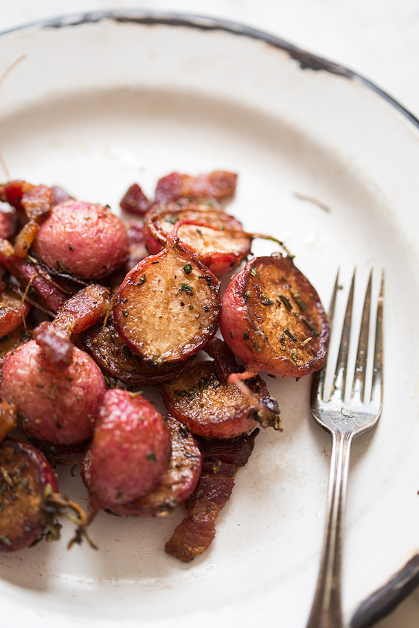 Sauteed-Radishes-with-Bacon-and-Rosemary-From-Slim-Palate